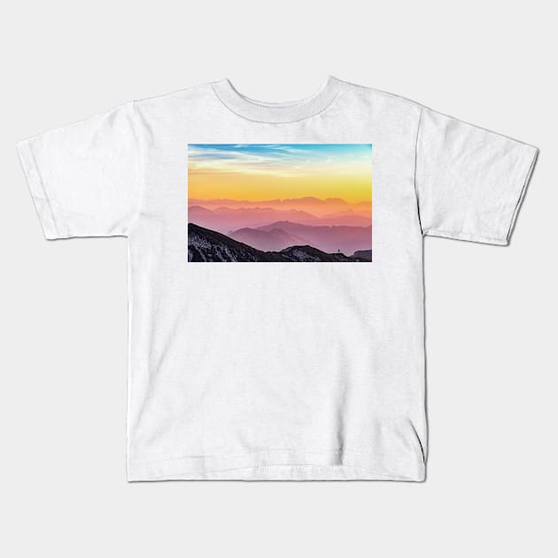 Rainbow Sky Kids T-Shirt by NewburyBoutique